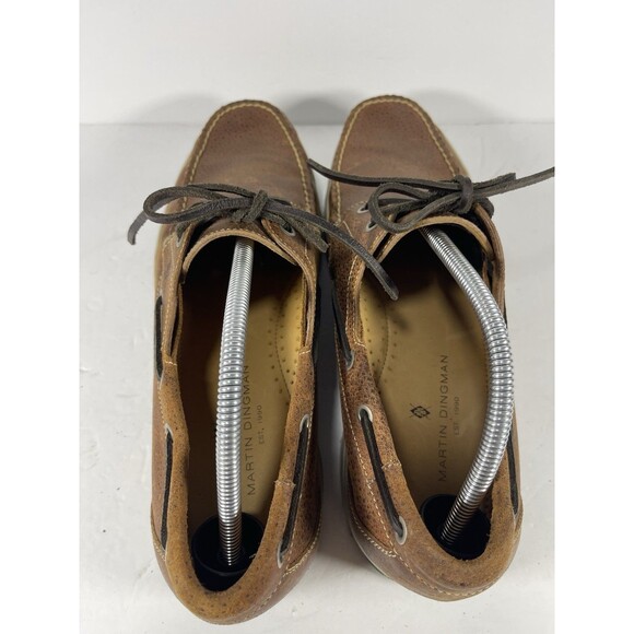 Martin Dingman Men’s 11.5 M Brown Leather Boat Golf Shoes Vibram Sole Brazil main image 7